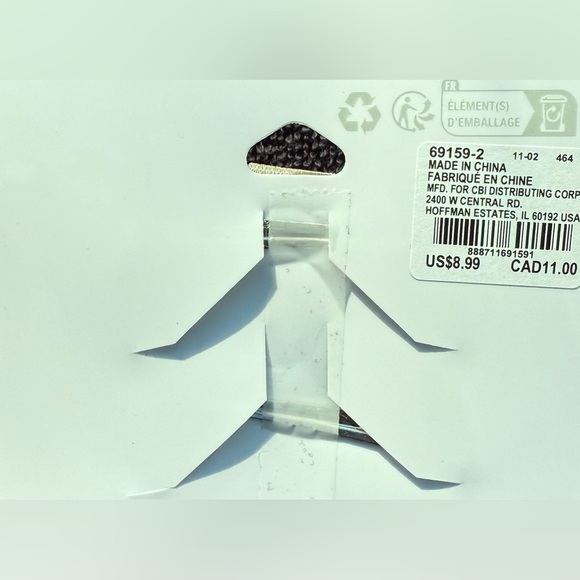 Claire's St. Patrick’s Day Leprechaun Green Black Gold Glitter Hair Bow Clips - Picture 6 of 6